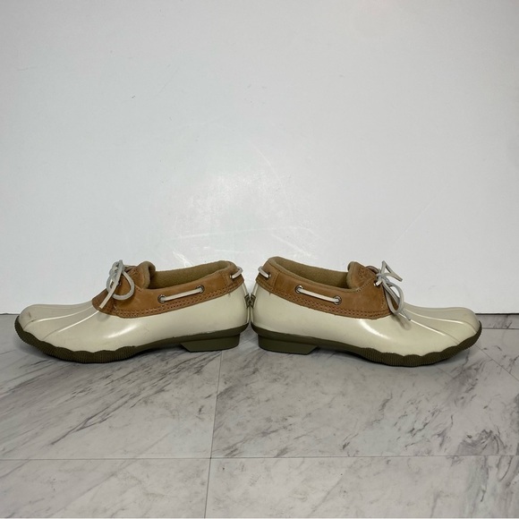 New! Sperry Salt Water One Eye Neutral Duck Shoe Bootie 7 1/2 - Picture 7 of 14